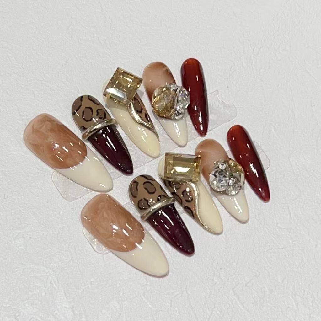 H369 Songstress Snake Pattern HANDMADE NAIL