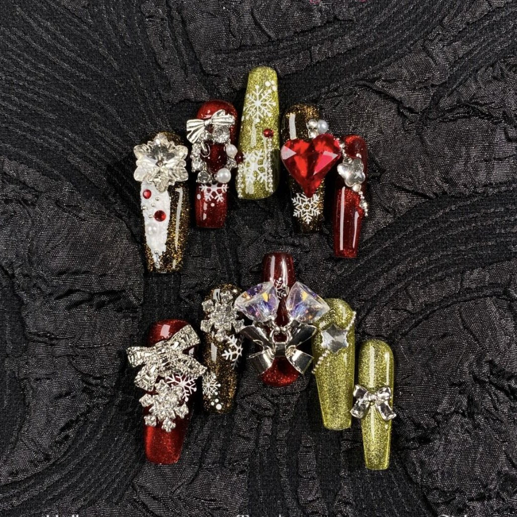 H338 Heavy Industry Christmas Bell HANDMADE NAIL