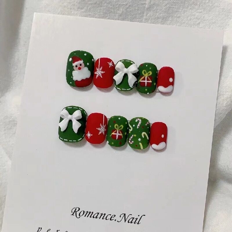 Christmas handmade nail CS1