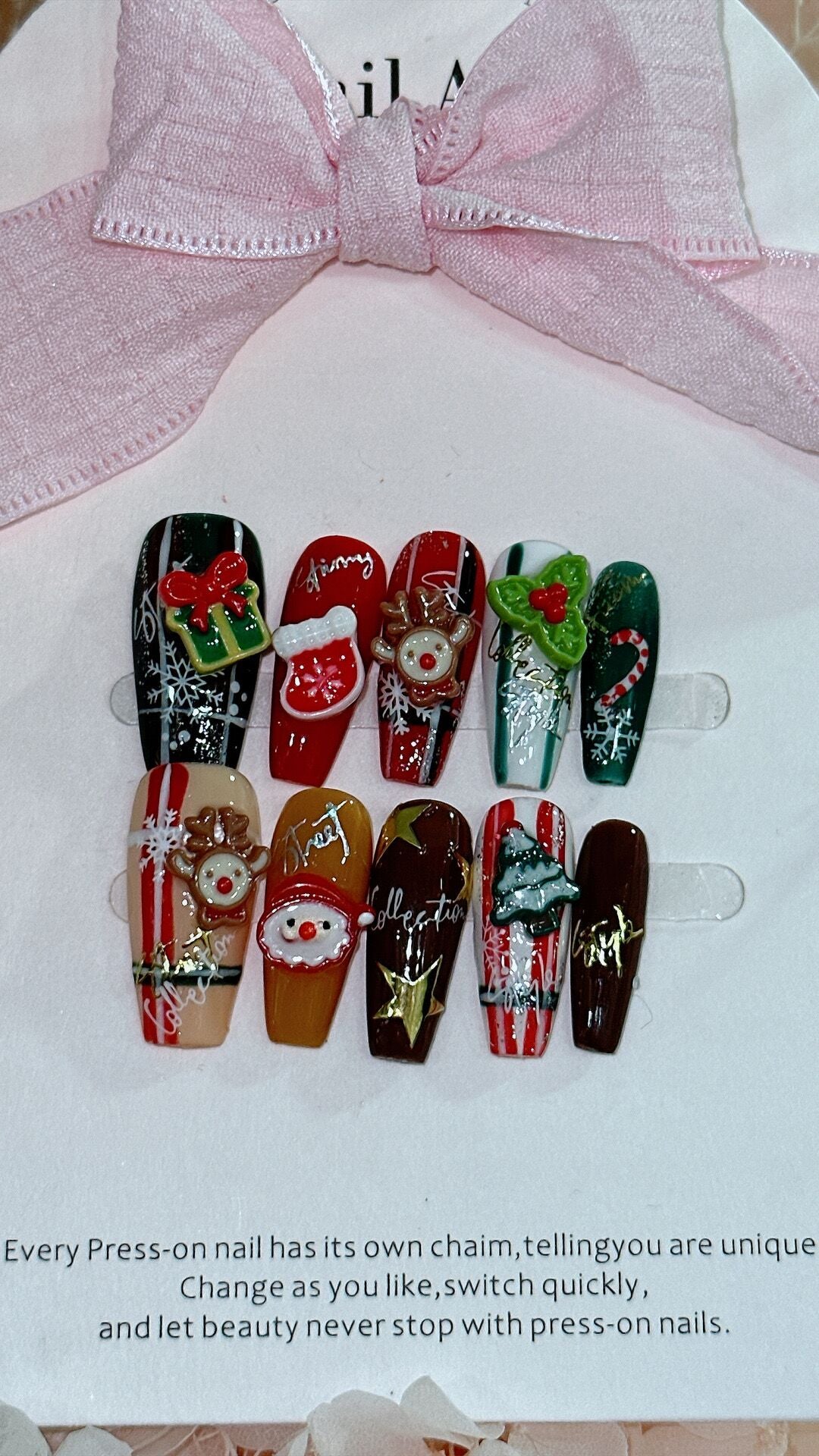 Christmas handmade nail CM2