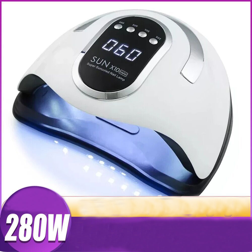 LKE UV Nail Lamp, Dryer 280W Light for Nails with 4 Timers LED Lamp Gel Polish Kit Professional Art Tools Automatic Sensor