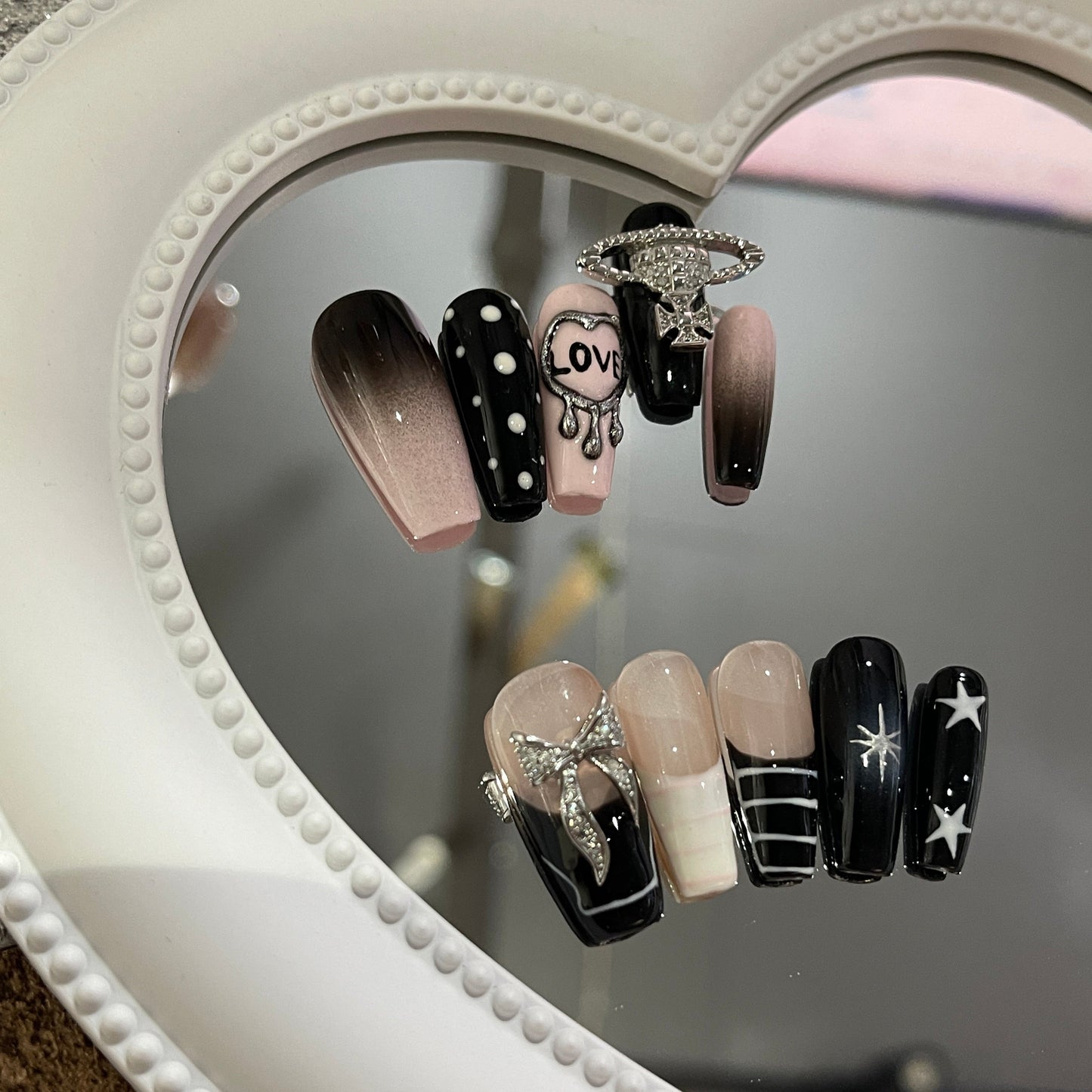 H203 RING OF LOVE HANDMADE NAIL