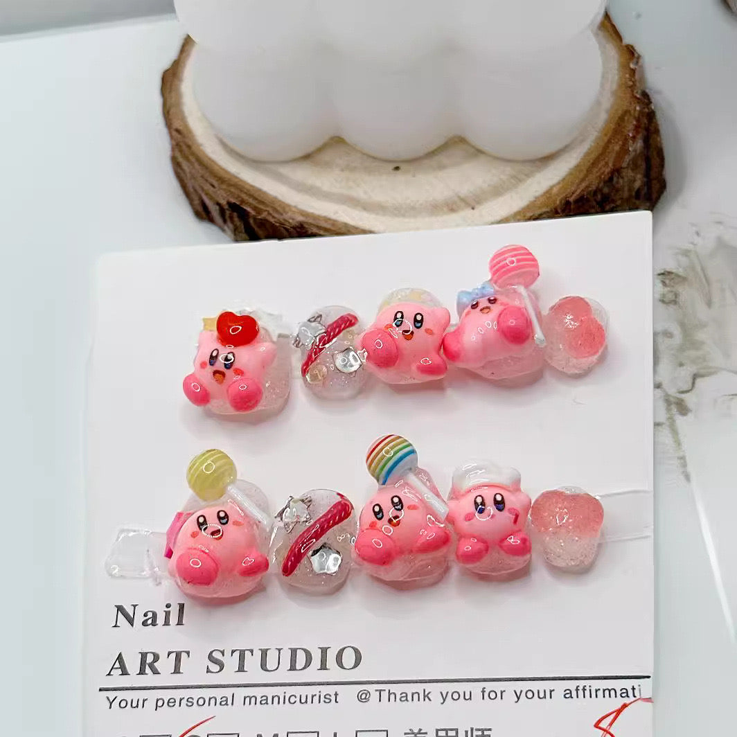 H103 KIR.BY with lollipop HANDMADE NAIL