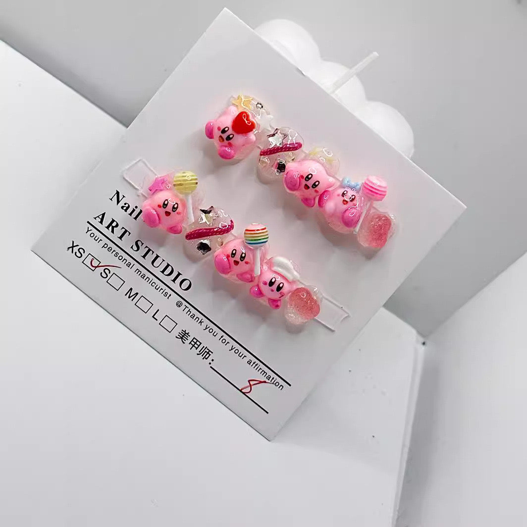 H103 KIR.BY with lollipop HANDMADE NAIL