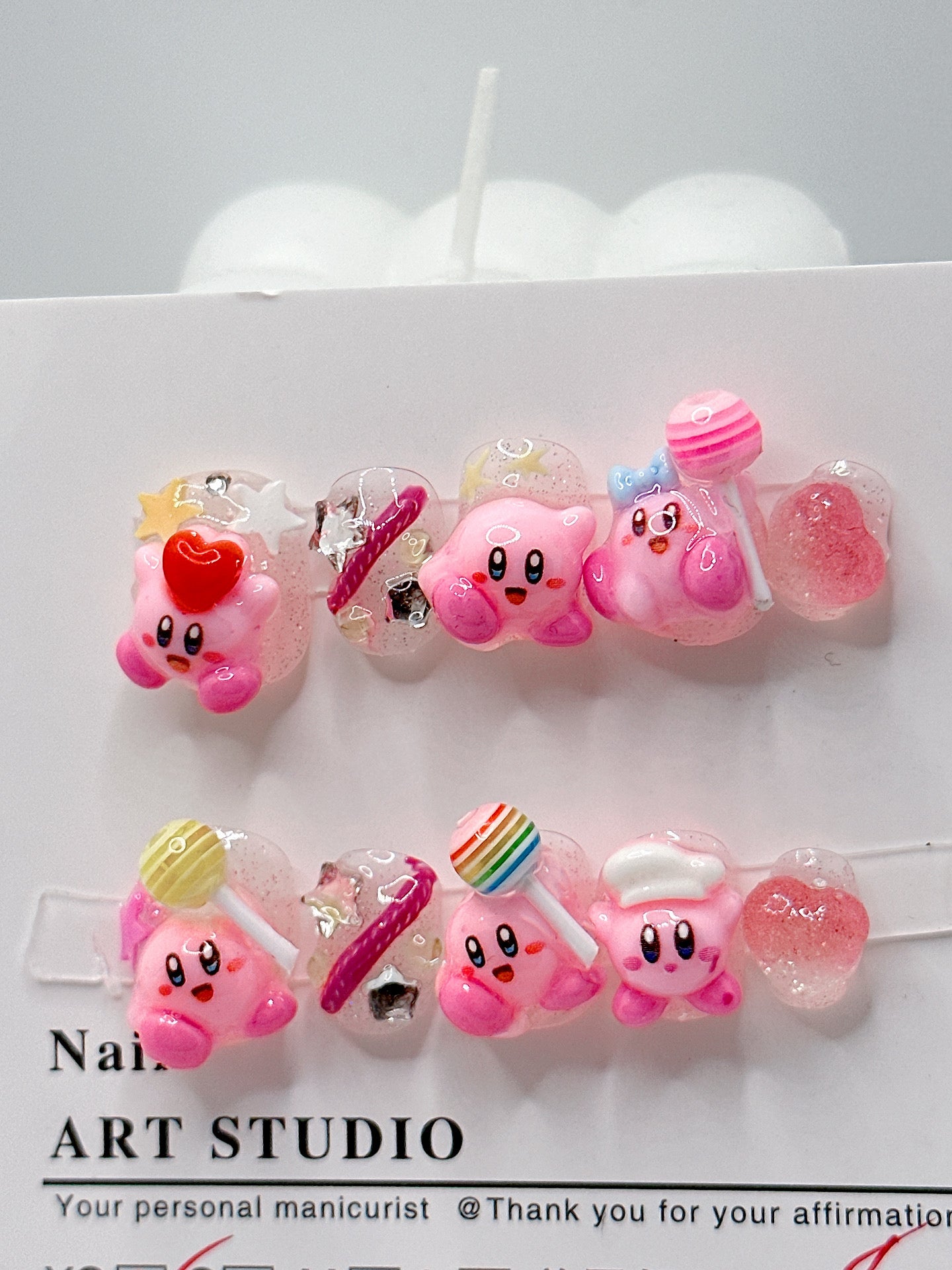 H103 KIR.BY with lollipop HANDMADE NAIL
