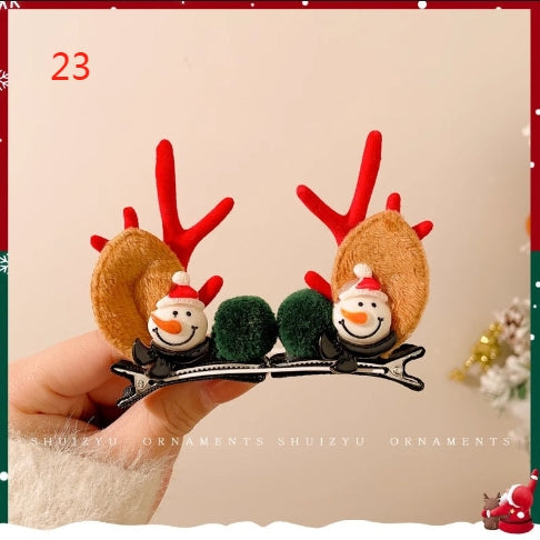 H3 Christmas series deer hair clip HAIRPIN