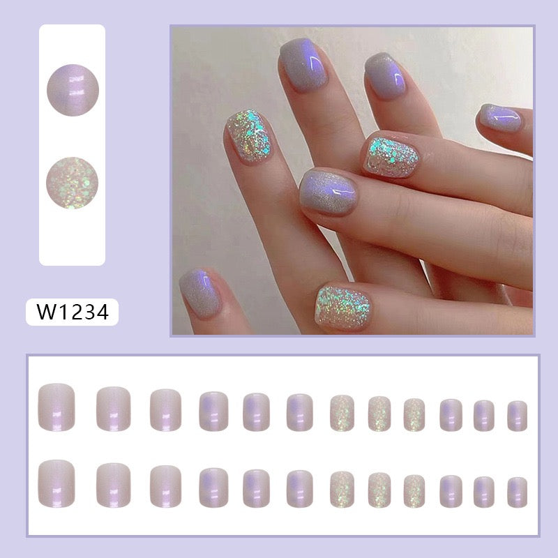 S39 AURORA GLITTER SHORT NAIL