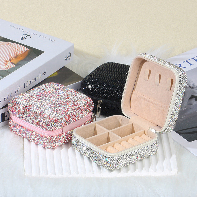 FULL DIAMOND BLING JEWERIES HOLDER BOX