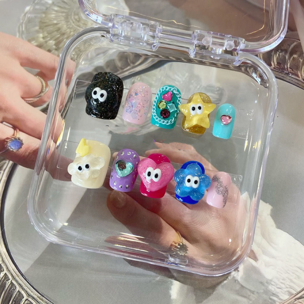 H154 CUTE PLANET CARTOON HANDMADE NAIL