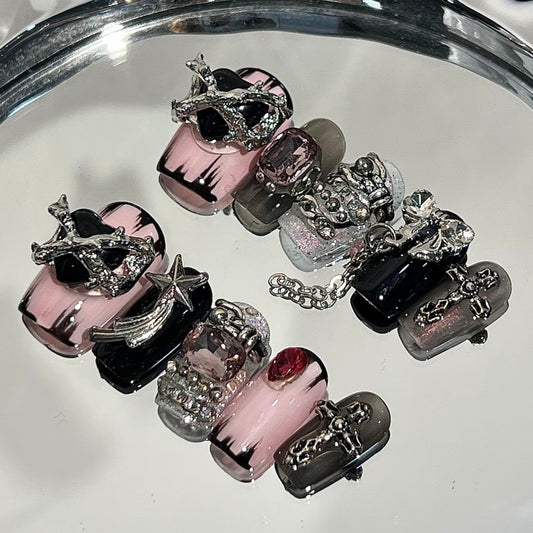 P12 Guima Sweetheart Hot Girl Metal HANDMADE NAIL
