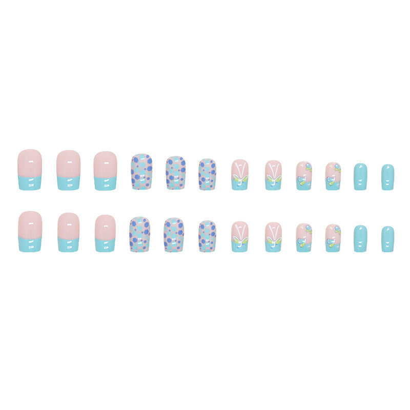 S21 LAKE GREEN GLACIER BUTTERFLY SHORT NAIL