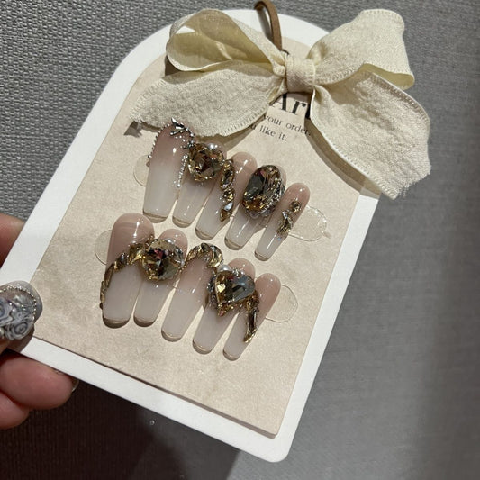 H362 Advanced Chain Pigeon Egg HANDMADE NAIL