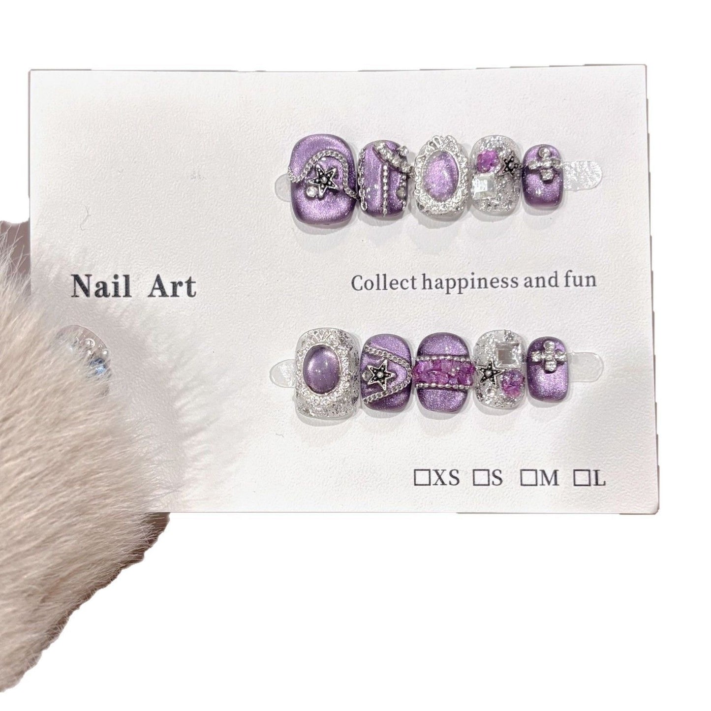 H334 Lavender Manor HANDMADE NAIL