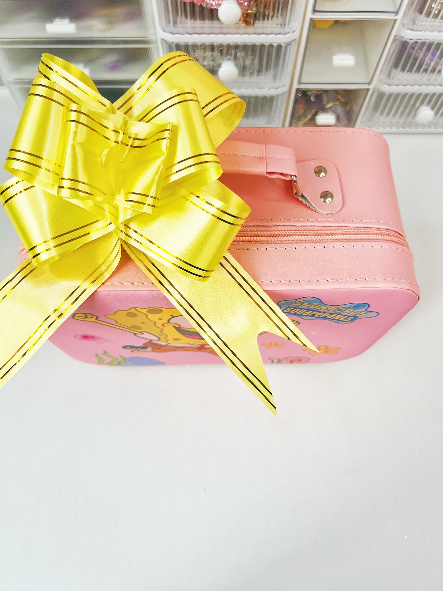 Double-Sided Sponge.Bob Pattern Mystery Gift Box