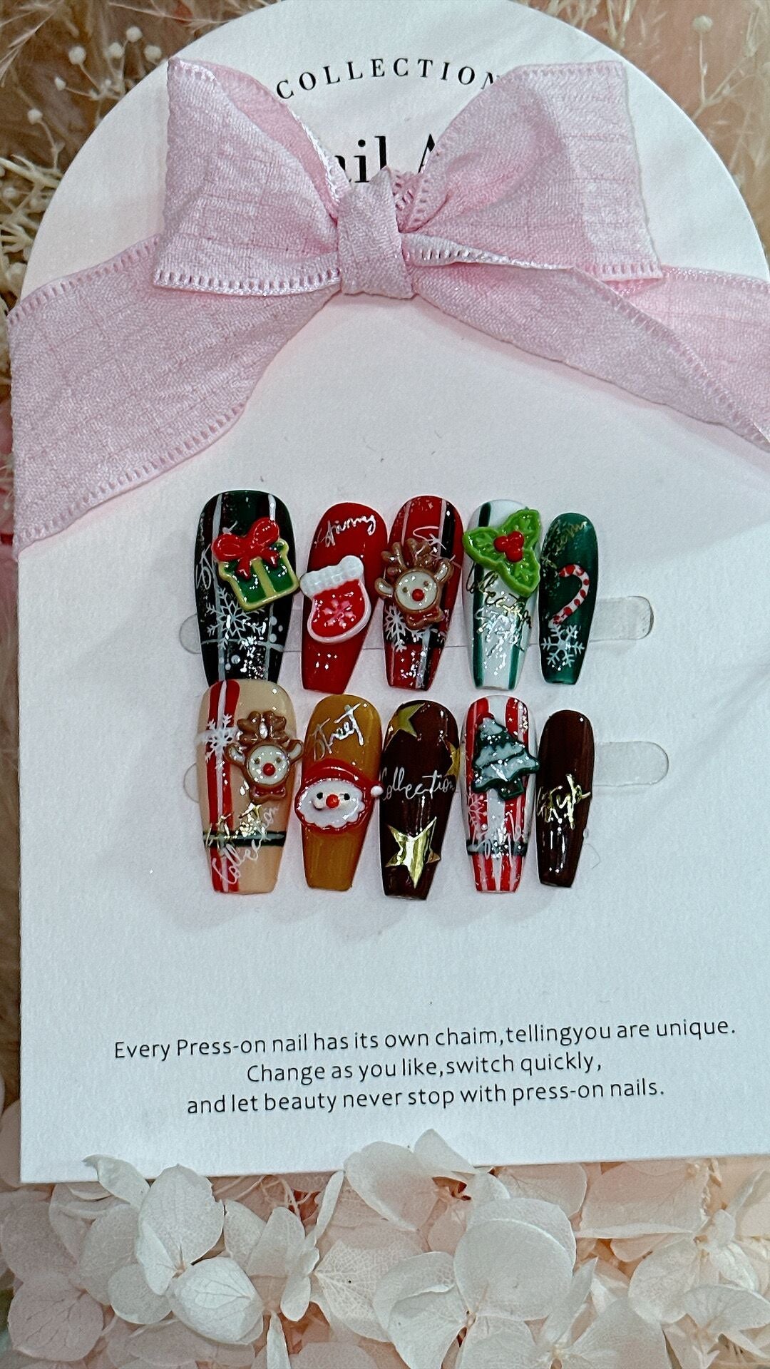 Christmas handmade nail CM2
