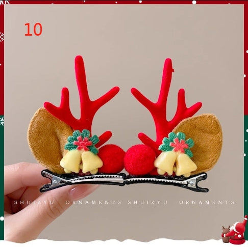 H3 Christmas series deer hair clip HAIRPIN