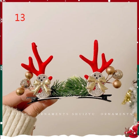 H3 Christmas series deer hair clip HAIRPIN