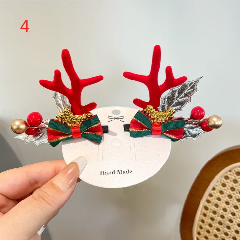 H3 Christmas series deer hair clip HAIRPIN