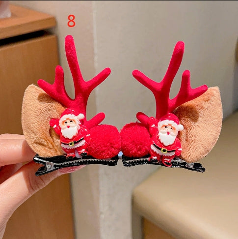 H3 Christmas series deer hair clip HAIRPIN